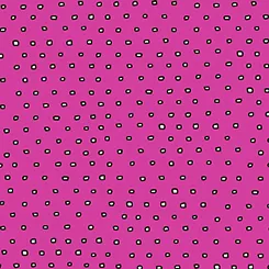 Pixie Square Dot - Hot Pink Yardage
