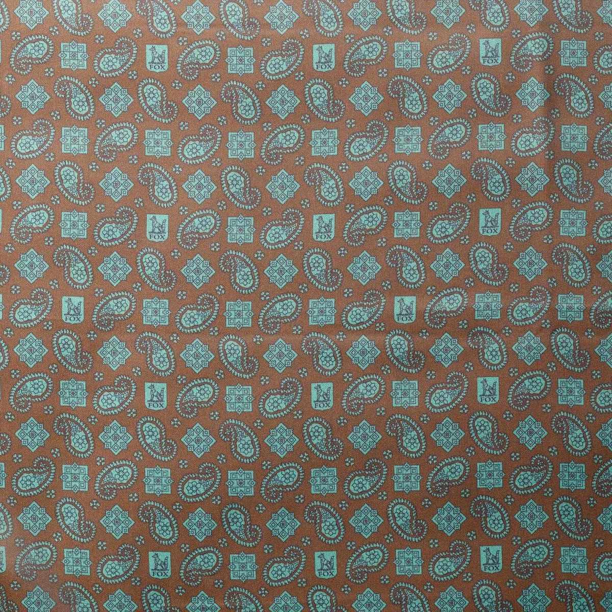 PL12 Fox Lining Dark Brown Shield Motif