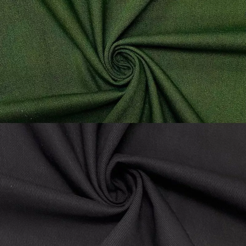Plain Brushed Twill Fabric Dark Green