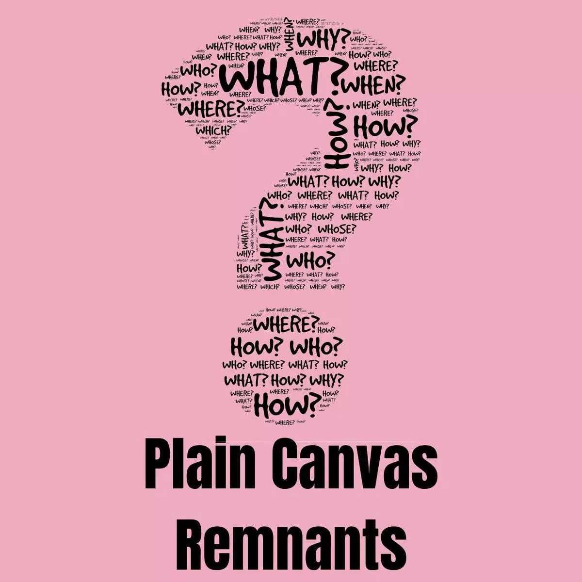 Plain Canvas Remnants