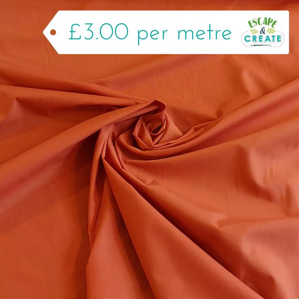 Polycotton Basics in Plain Rust
