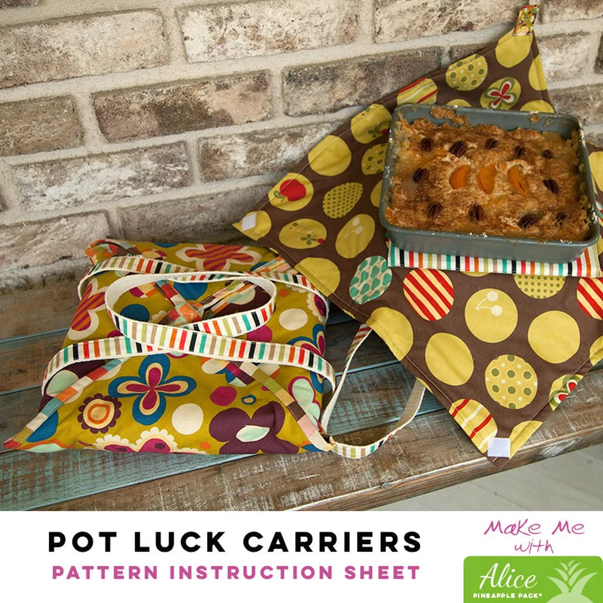 Pot Luck Carriers – Alice Pineapple Pack Pattern