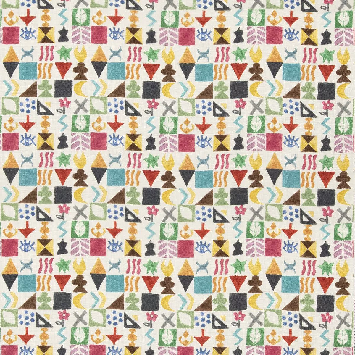 Potato Print Jewel Fabric