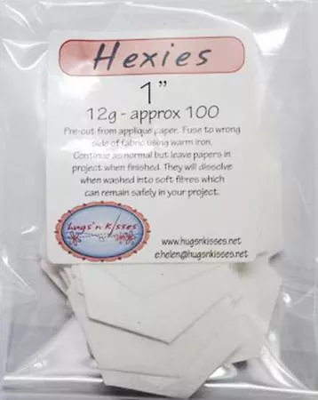 Pre Cut Iron On Hexies 1 inch EPP Papers(100 Count)