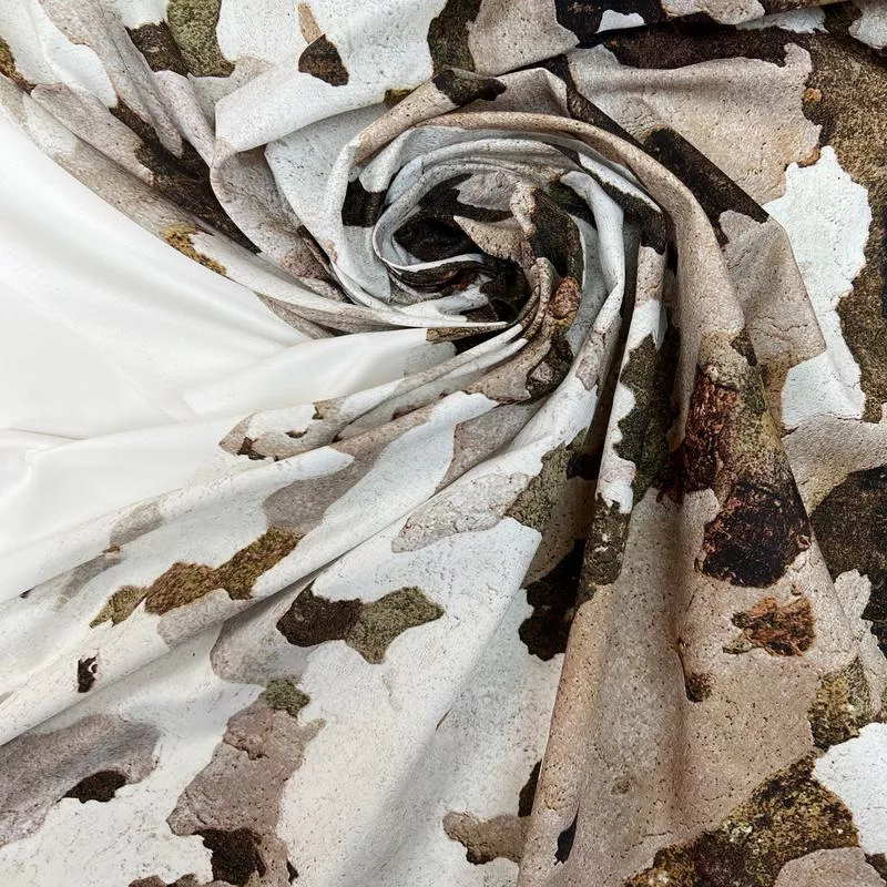 Printed Brown Beige Polyester