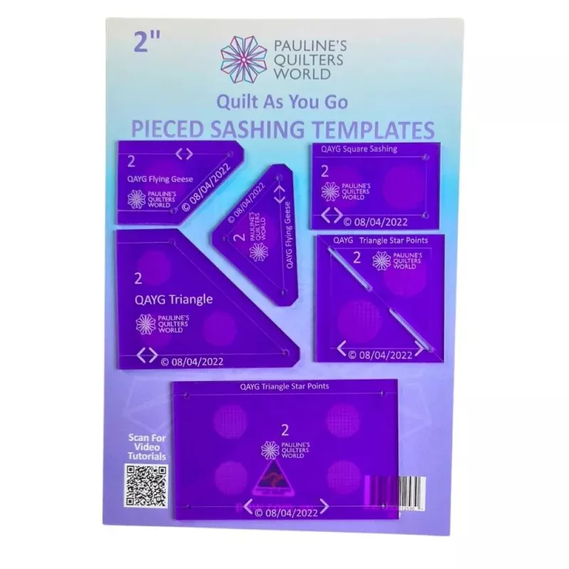 QAYG Pieced Sashing Templates Set 2in