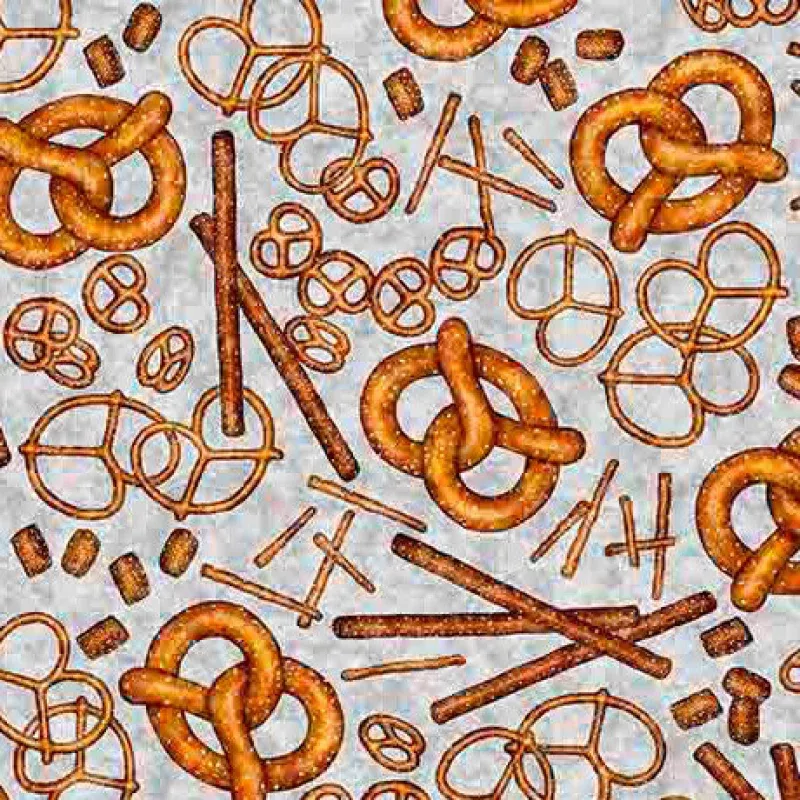 QT Fabrics – Brewmaster – Pretzels – 1/2 YARD CUT
