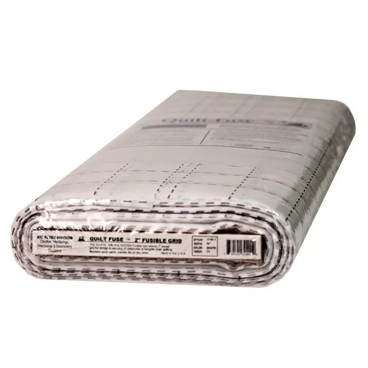 Quilt Fuse 2 inch Grid - White