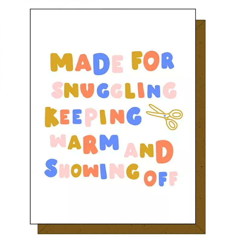 Quilty Card - Made For Snuggling - Kati Cupcake
