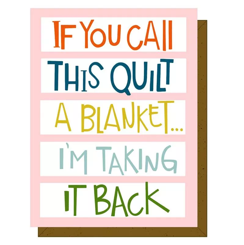 Quilty Card - Quilt Blanket - Kati Cupcake