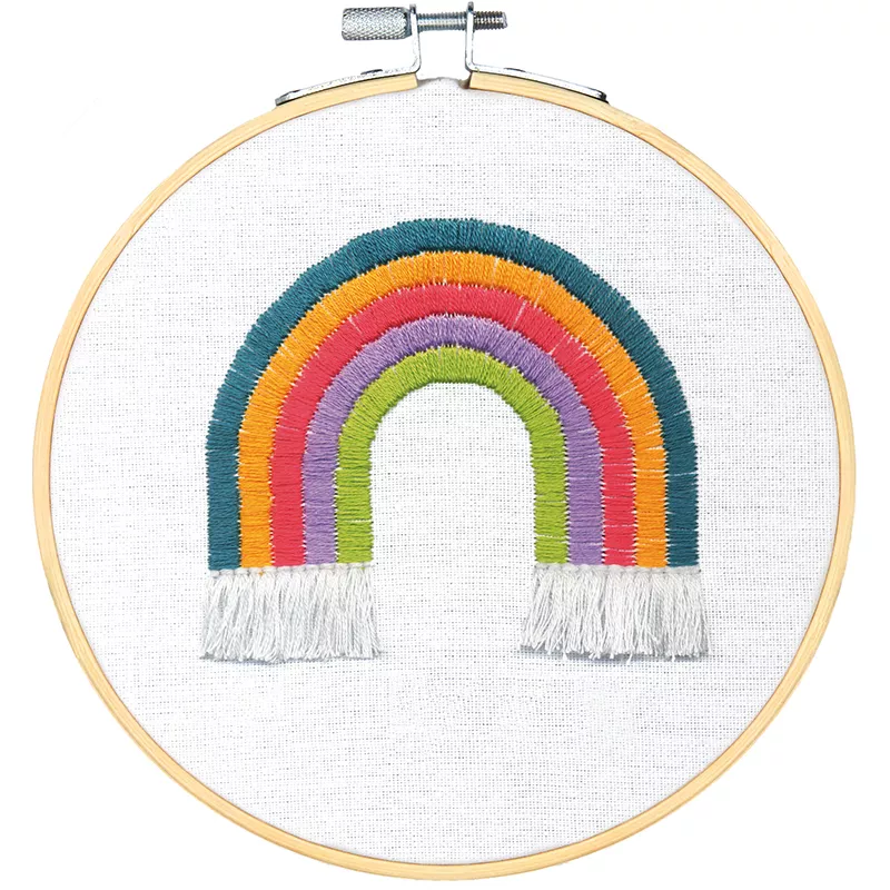 Rainbow w/Hoop Kit (Dimension Stitch)