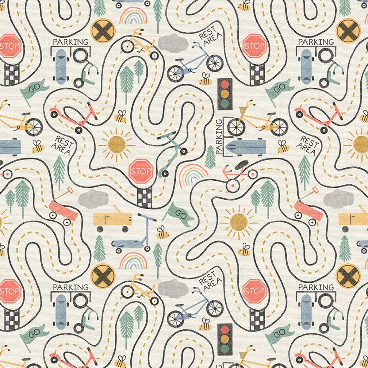 Ready Set Go – Cream – Quilting Cotton
