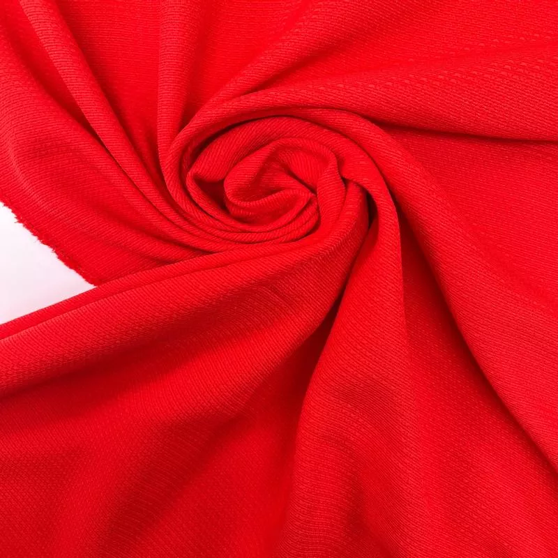 Red-Orange Polyamid Silk Woven