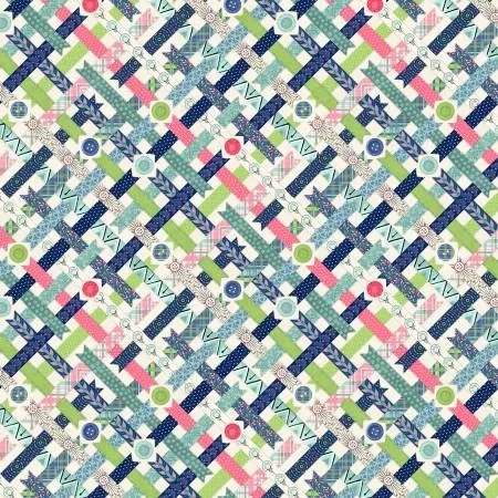 Ribbons & Buttons - Cream - Sew Little Things - Danielle Leone