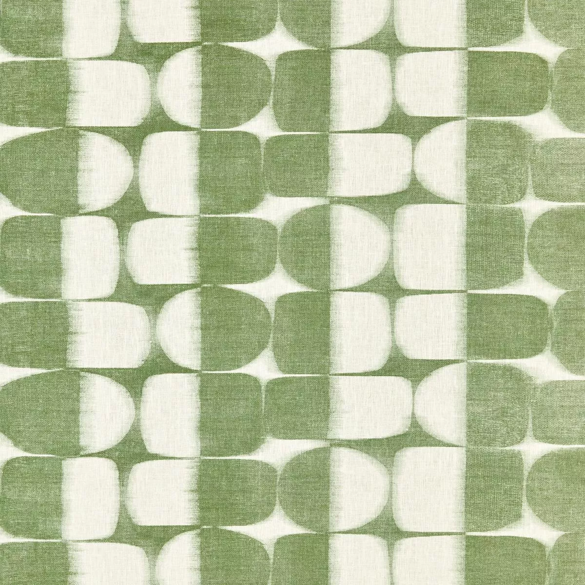 Rift Linen Print Basil Fabric