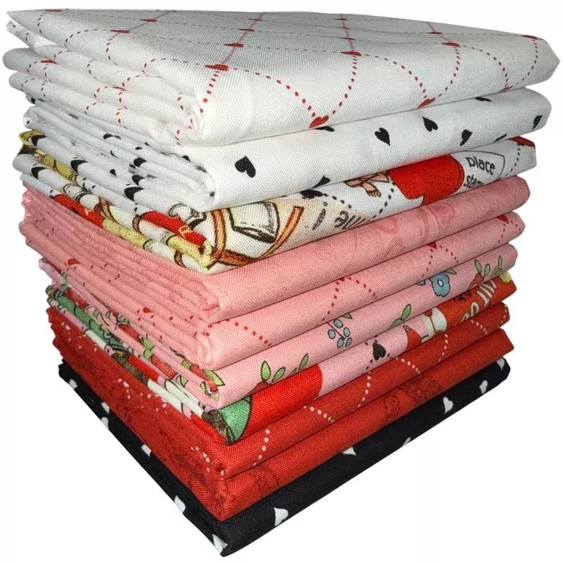 Riley Blake Take Heart Half-yard Bundle – 10 Fabrics, 5 Total Yards