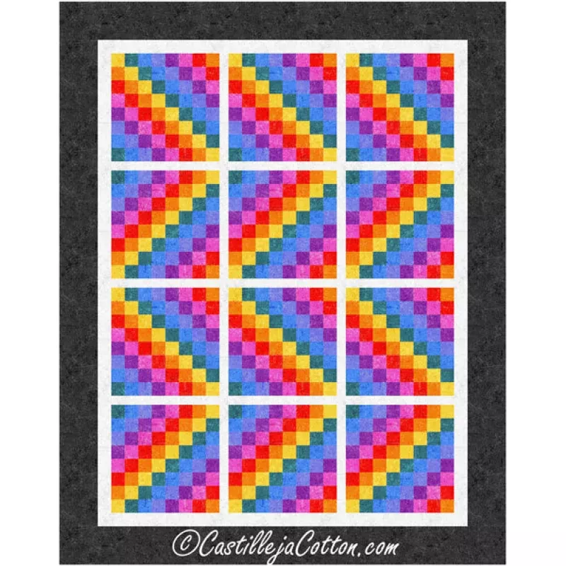 Rippling Rainbows Quilt Pattern