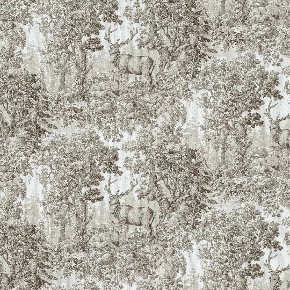 RM Coco – Staghorn Toile – Fabric by the Yard – Samples Available Upon Request – Sepia
