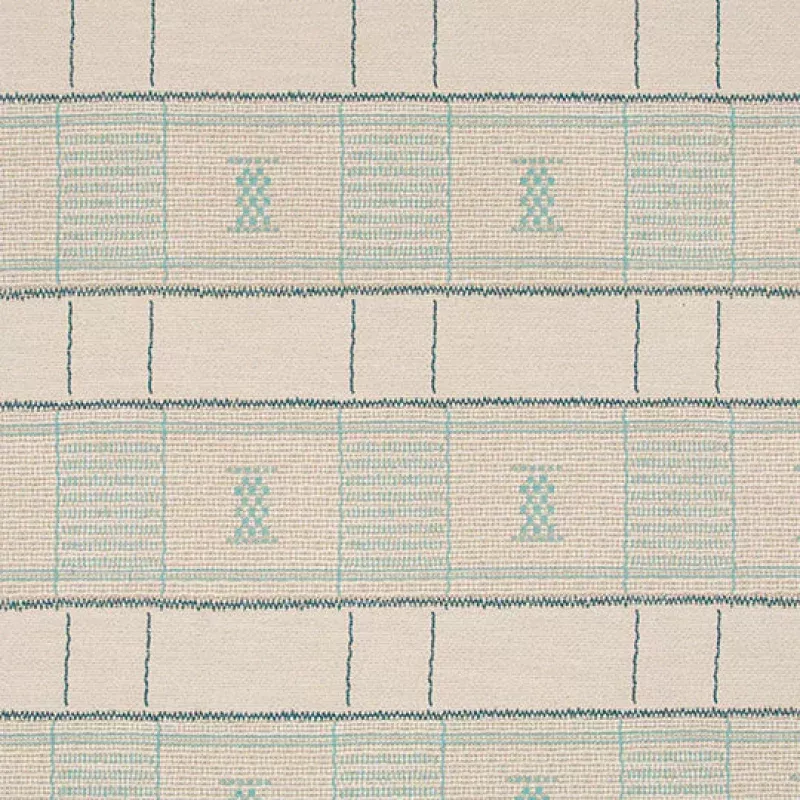 Robert Allen Maya Stelae Fabric in Aqua