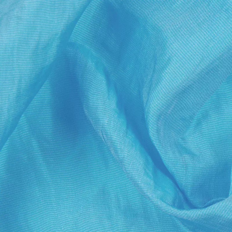 Robin’s Egg Blue Crinkled Silk Blend