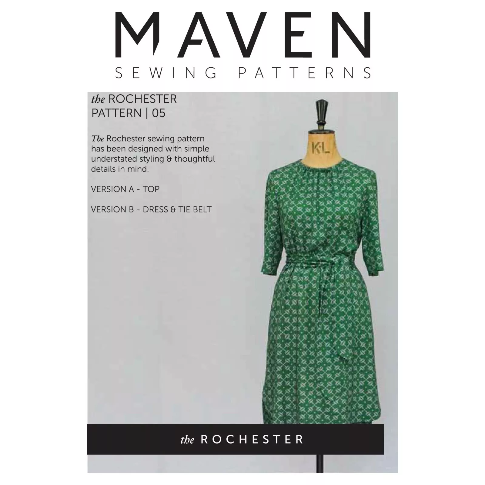 The Rochester Top & Dress (Maven Patterns)