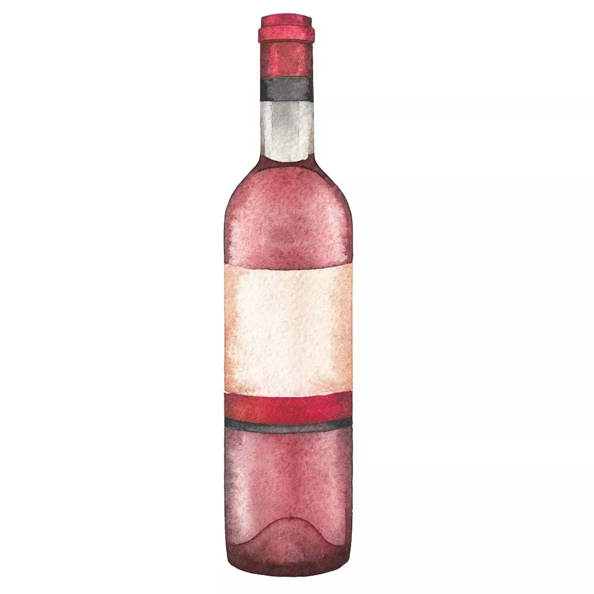Ros Wine Bottle Fabric Panel – Variation 4