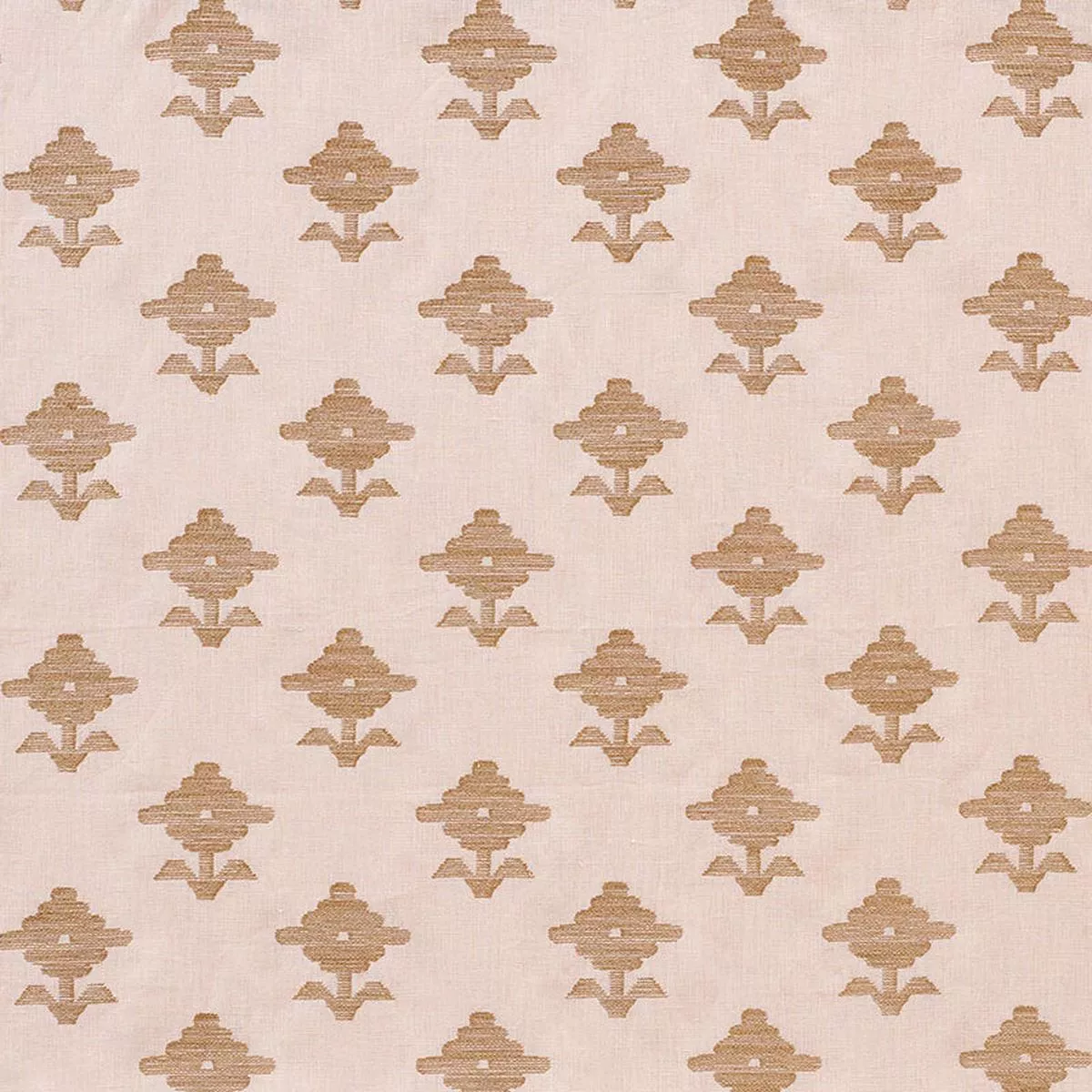 Rubia Embroidery Blush Fabric