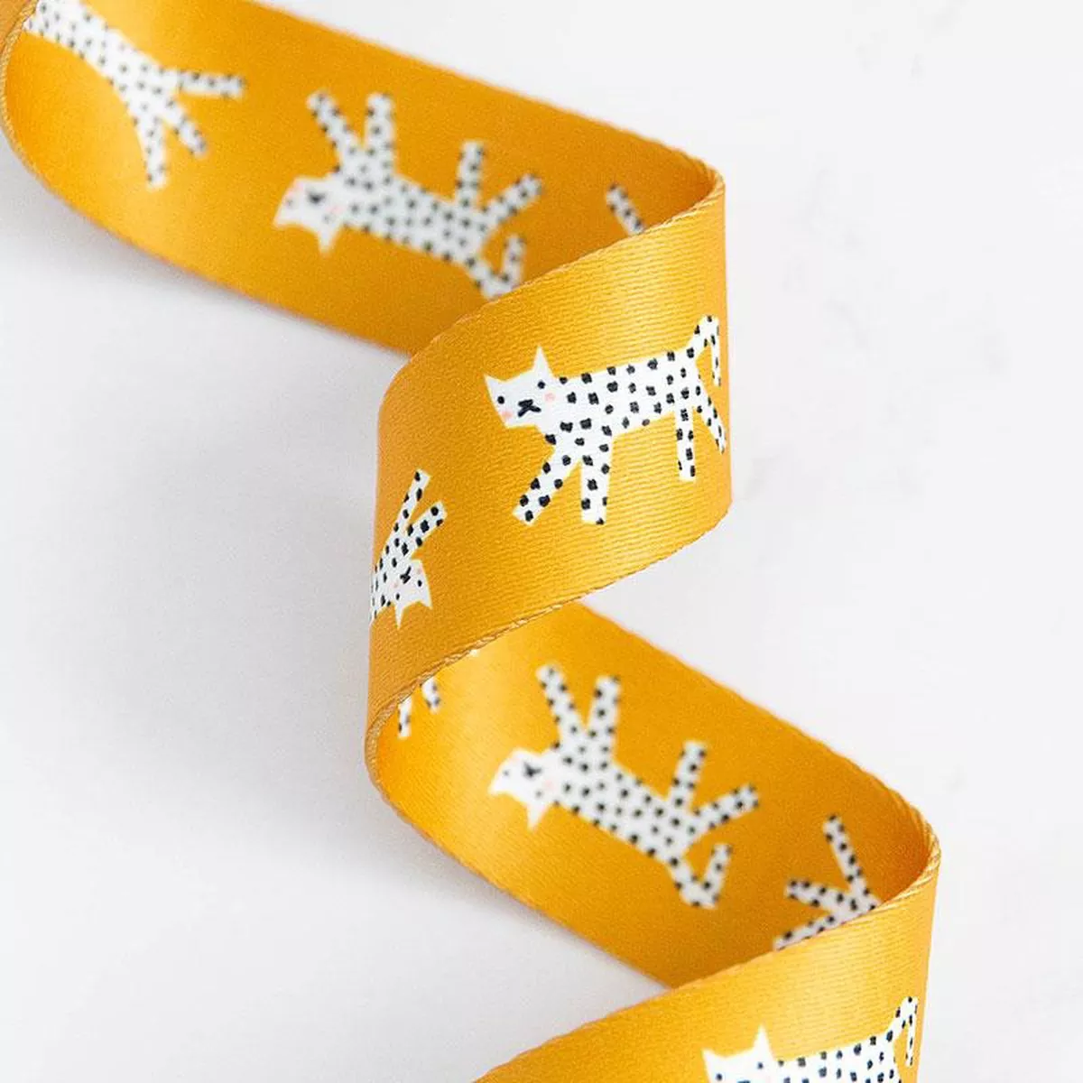 Ruby Star 1.5″ Webbing – Snow Leopards