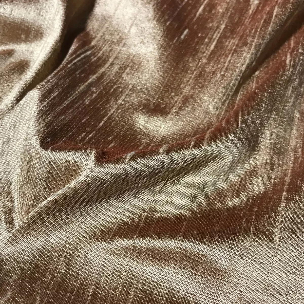 Rust Gold – Silk Dupioni Fabric
