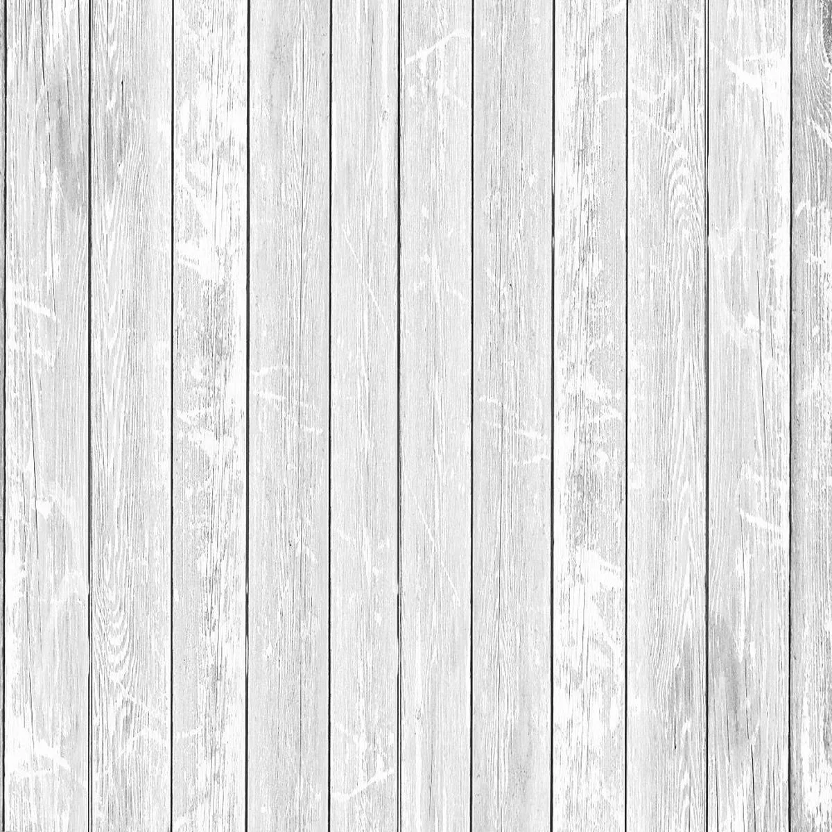 Rustic Wood Planks Fabric – Light Gray