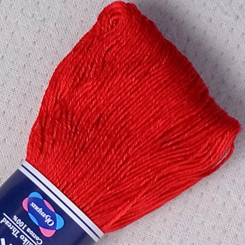 Sashiko Thread, 100 Meter Skein, Red #105