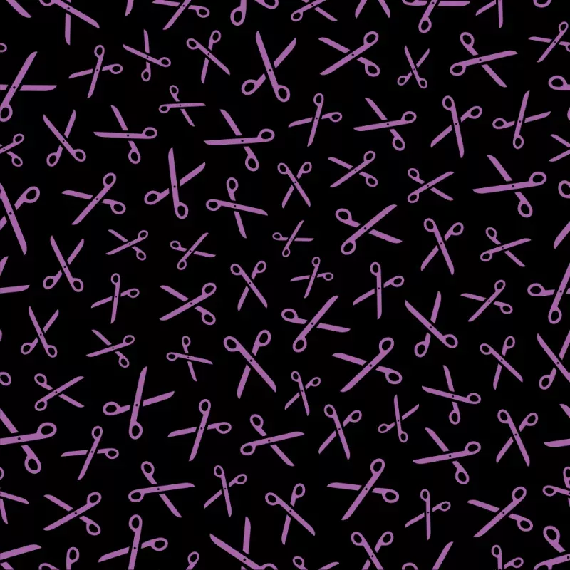 Scissors Fabric – Soft Purple