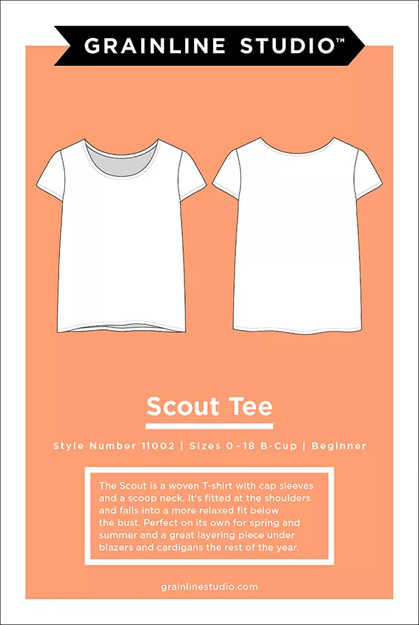 Scout Tee Pattern - Sizes 0-18 Cup Size B - Grainline Studio