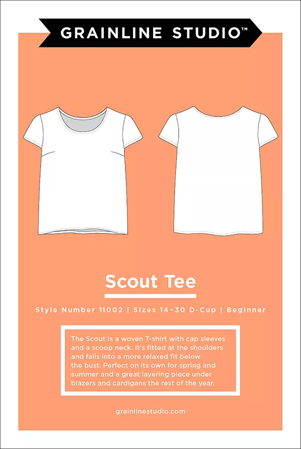 Scout Tee Pattern/Sizes 14-30 Cup Size D (Grainline)