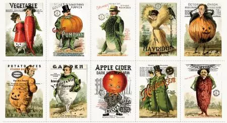 Seedy Characters Patch (24" x 43"): Pumpkin Patch (Janet Wecker Frisch) (Panel 234)