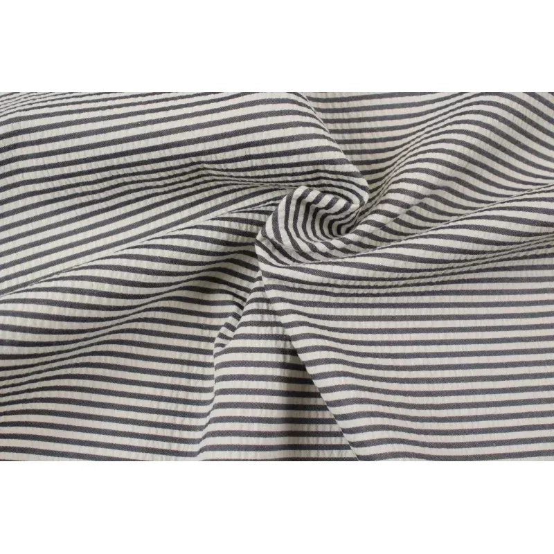 Seersucker Cotton Blend Stripes
