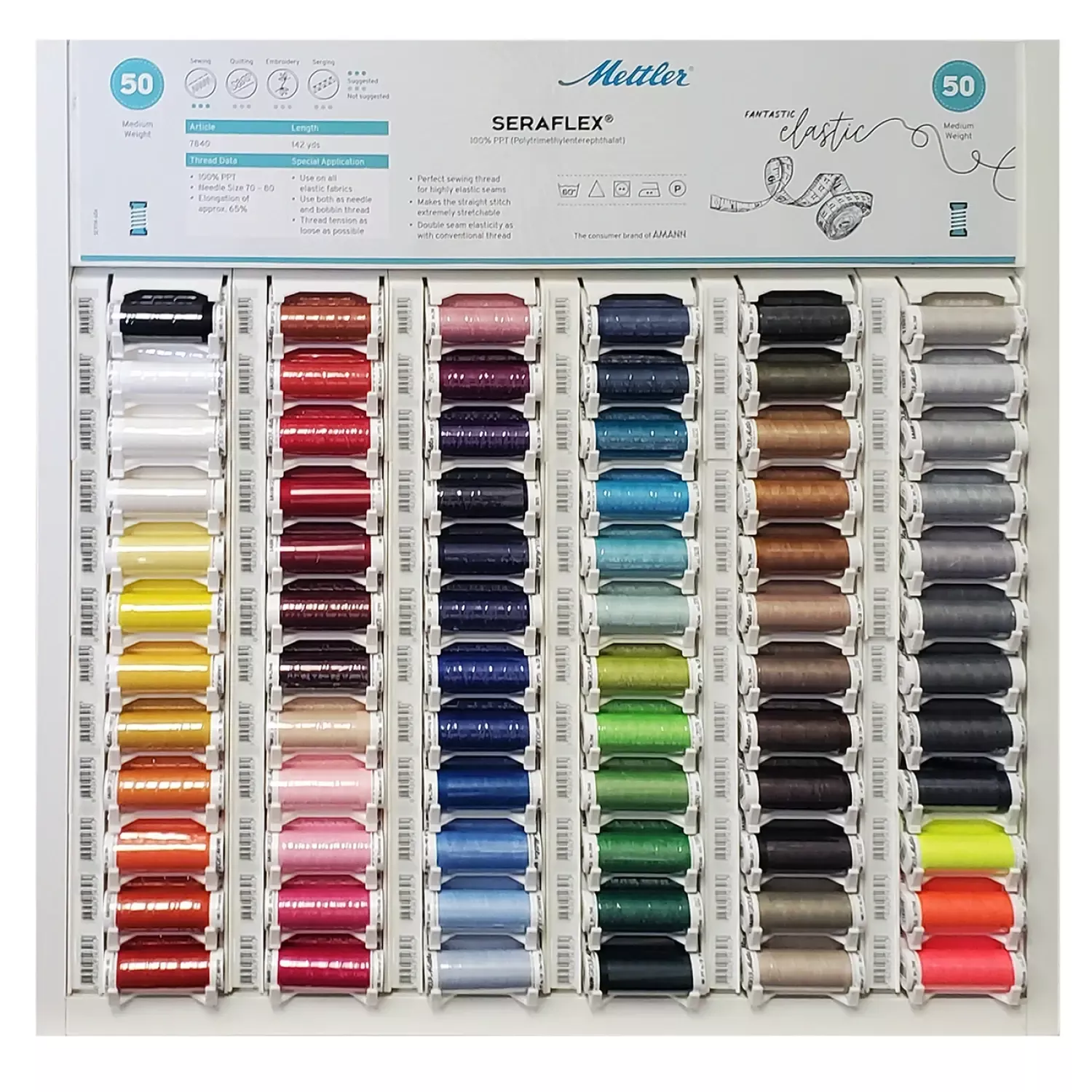Seraflex - Elastic Thread - Mettler - 142yds