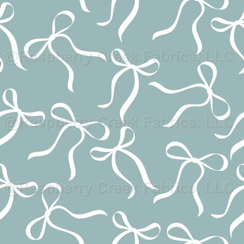 Serene Aqua Sweet Bows