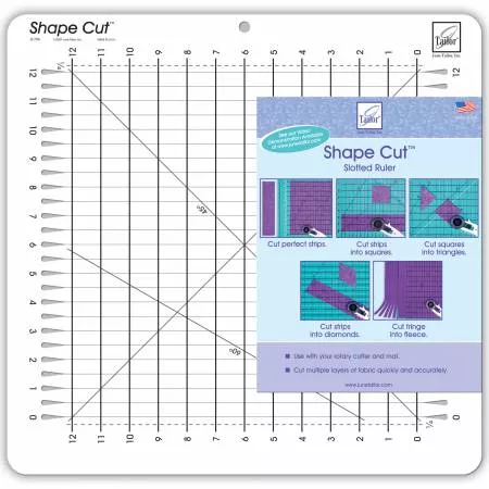 Shape Cut Slotted Ruler (June Tailor)