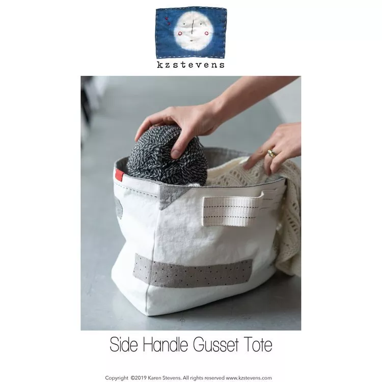 Side Handle Gusset Tote Pattern