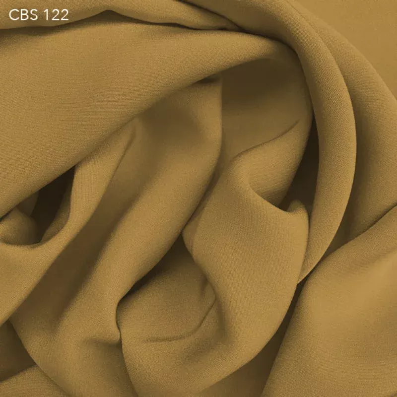 Silk Crepe Back Satin – Deep Camel