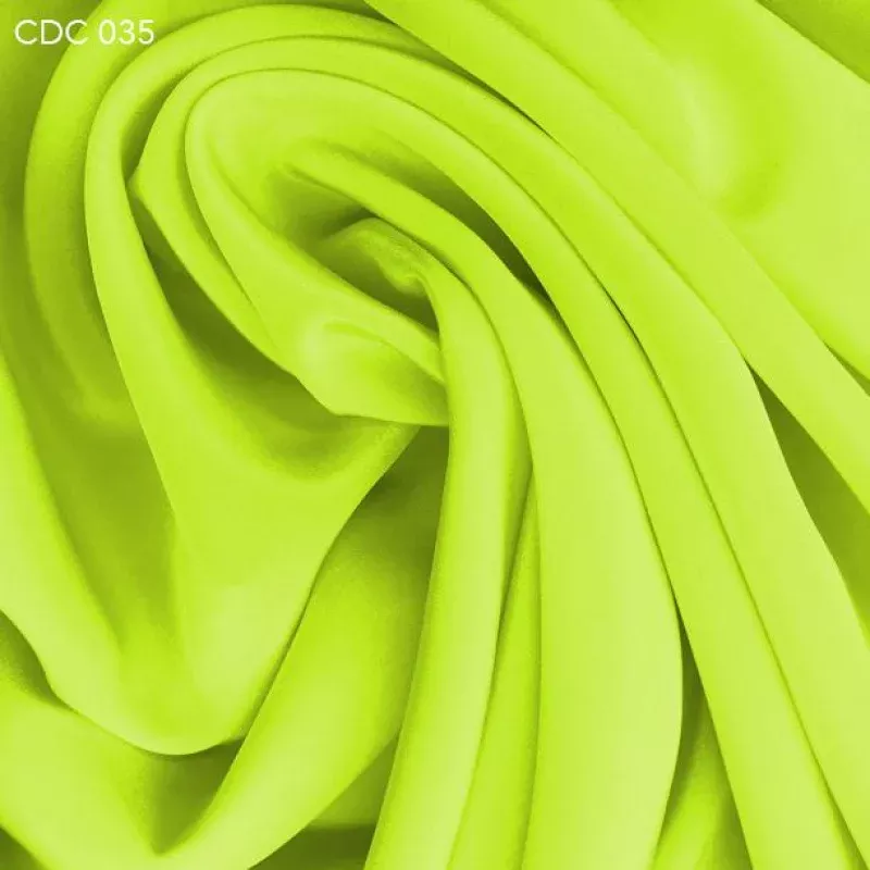 Silk Crepe de Chine – Yellow Green