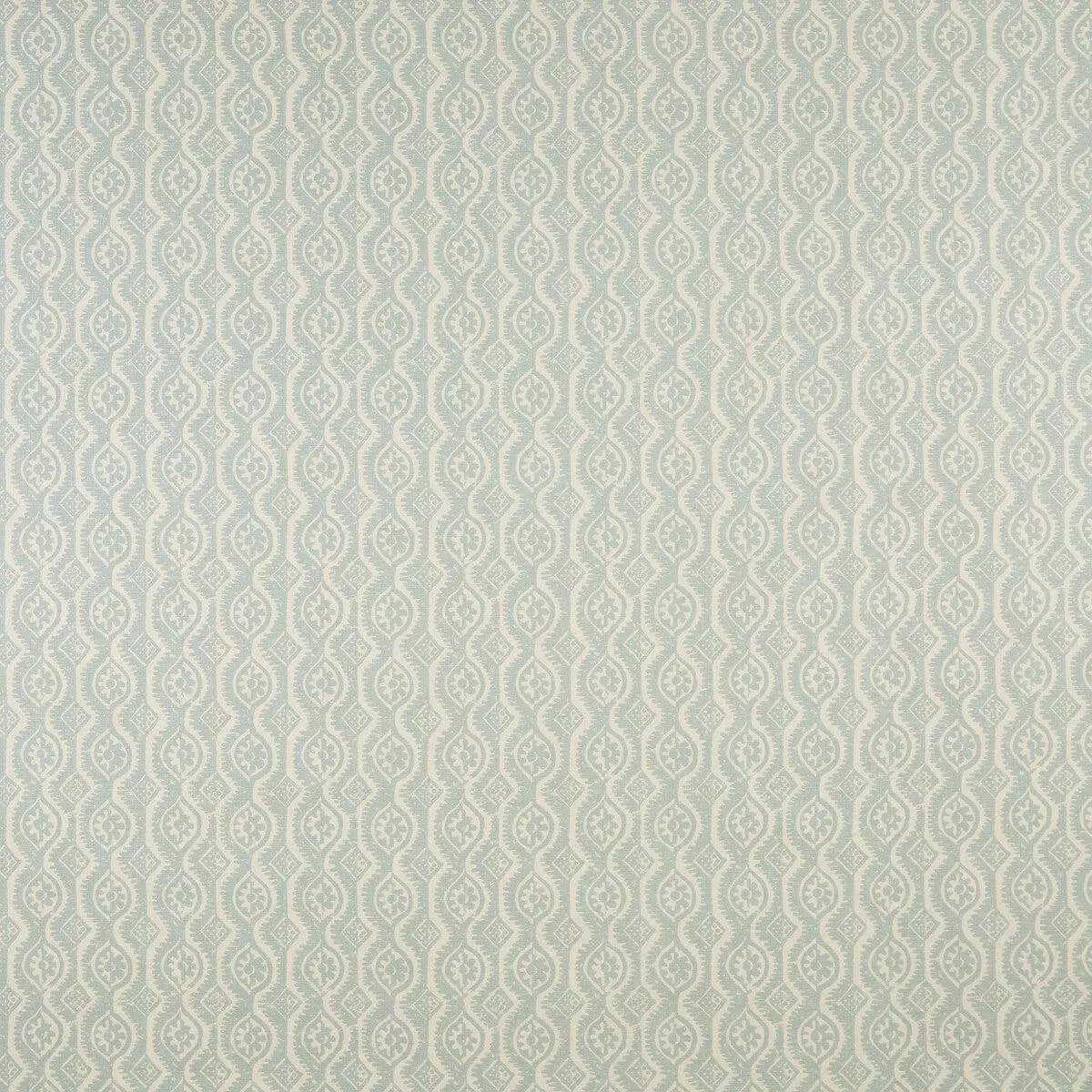 Small Damask Aqua Fabric