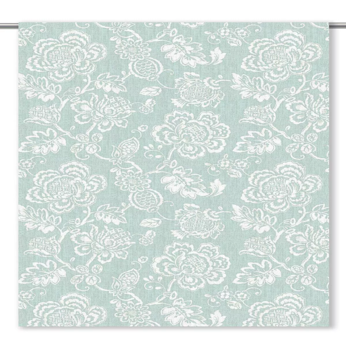 ‘Smooth Heather’ Fabric by the Yard (Blue/ White)