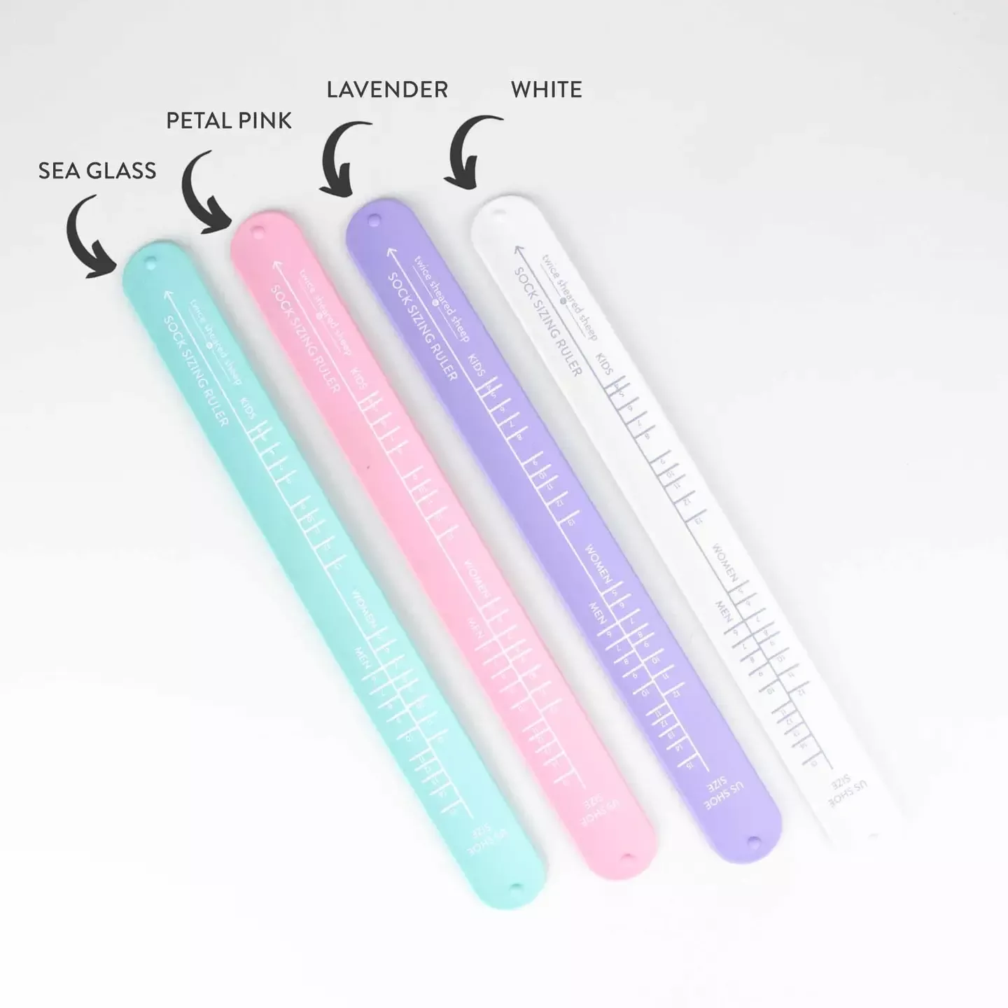 Sock Sizing Ruler - Sock Knitting Bracelet Ruler