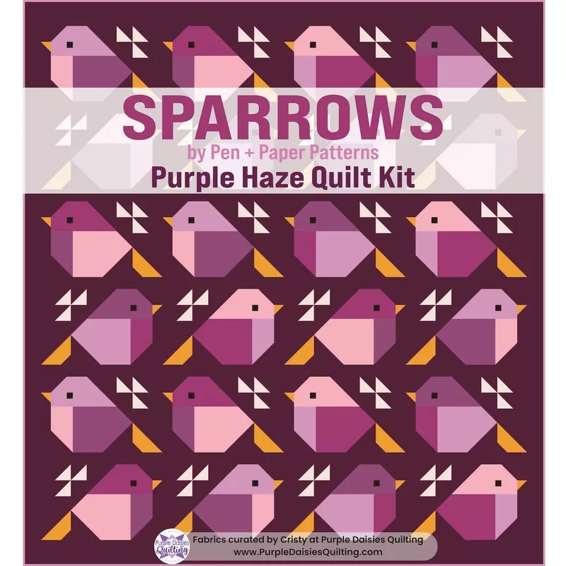 SparrowsPurple Haze Quilt Kitby Pen + Paper Patterns