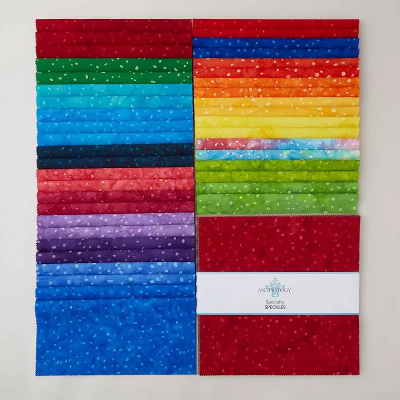 Speckles Batiks 10″ Squares