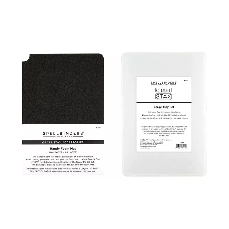 Spellbinders Foam Mat and Large Craft Stax Bundle