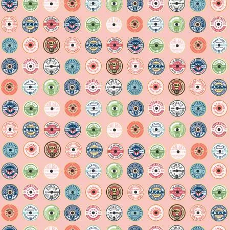 Spool Toppers - Pink - Sew Much Fun - Echo Park