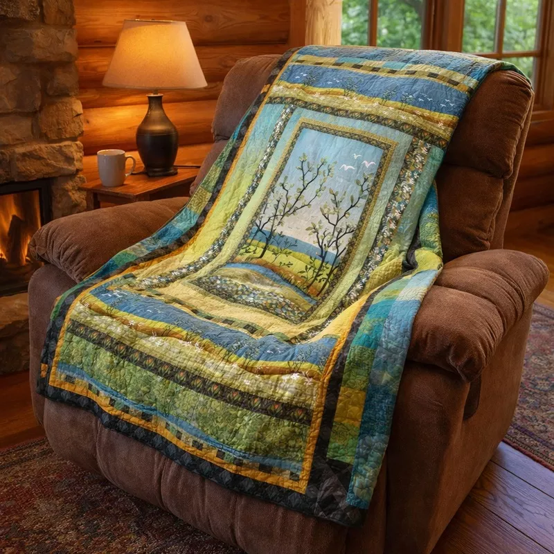 Spring in the Northwoods Throw Quilt Kit